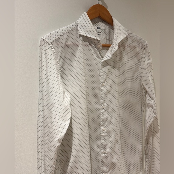 Uniqlo white diamond print shirt - Picture 1 of 4